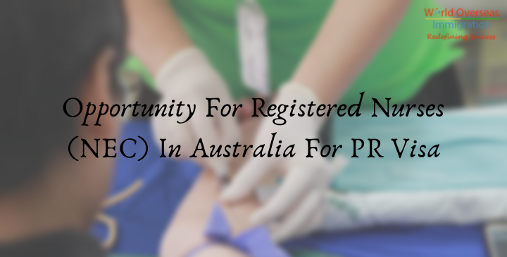 Opportunity For Registered Nurses (NEC) In Australia For PR Visa