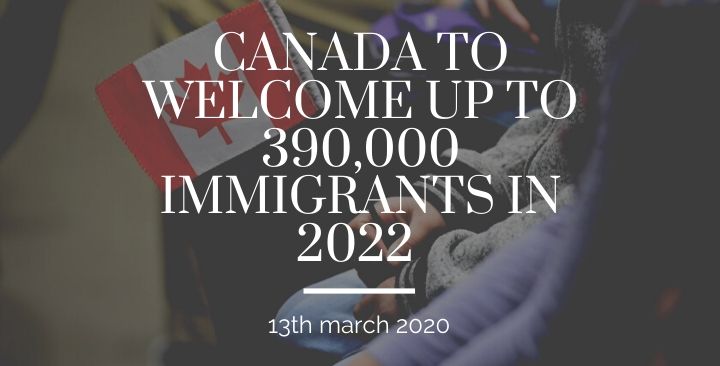 Canada to welcome up to 390,000 immigrants in 2022