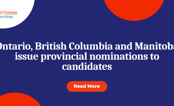 Ontario, British Columbia and Manitoba issue provincial nominations to candidates